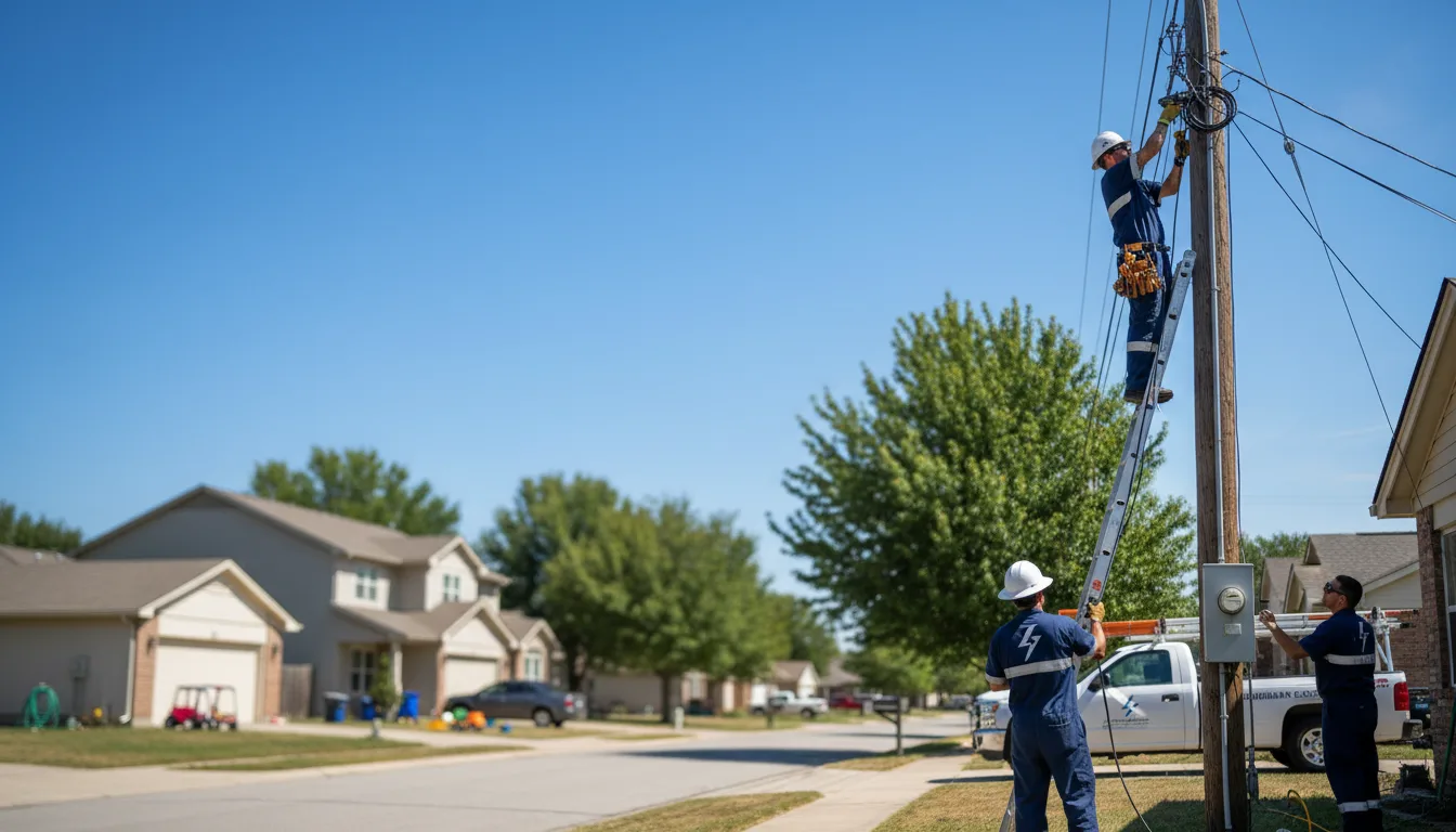 Residential electrician providing installation services in Crosby, MS